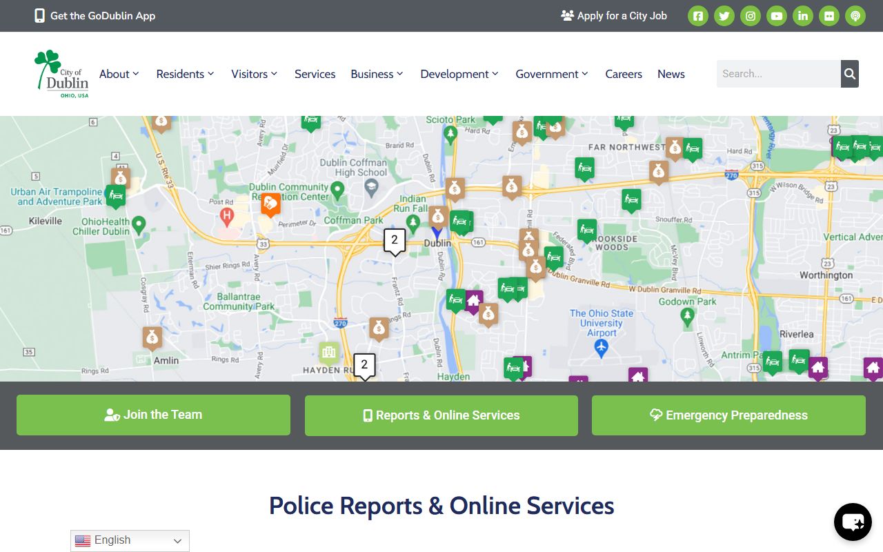 Dublin Police Department reports and online services for felony records