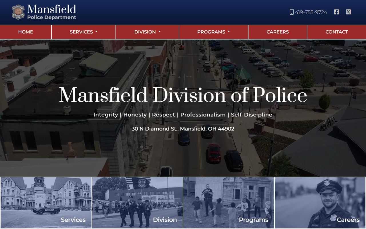 Mansfield Police Department records request for felony reports