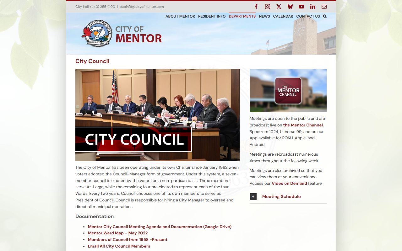 Mentor city clerk office for Mentor felony records requests