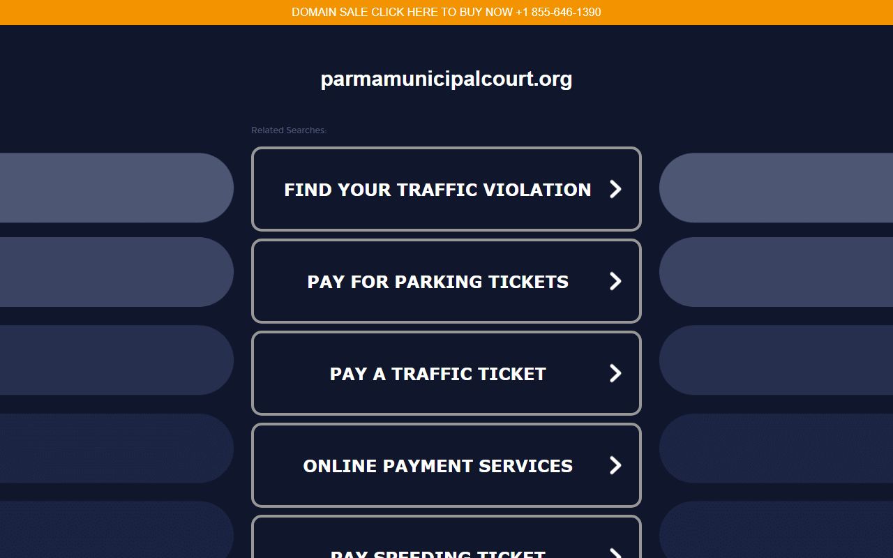 Parma Municipal Court online portal for Parma felony records