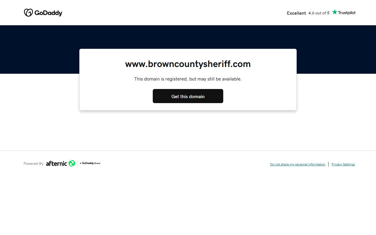 Brown County Sheriff's Office felony arrest records and booking information