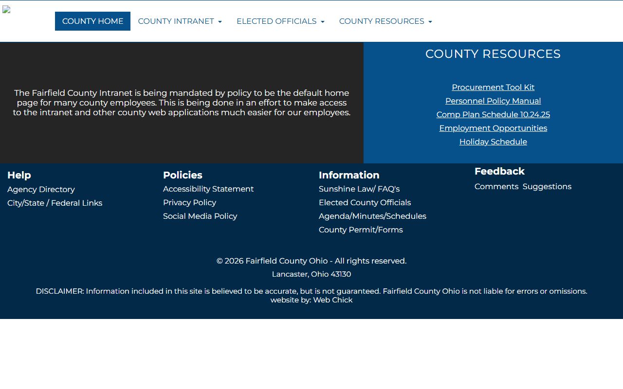 Fairfield County Court of Common Pleas felony case records