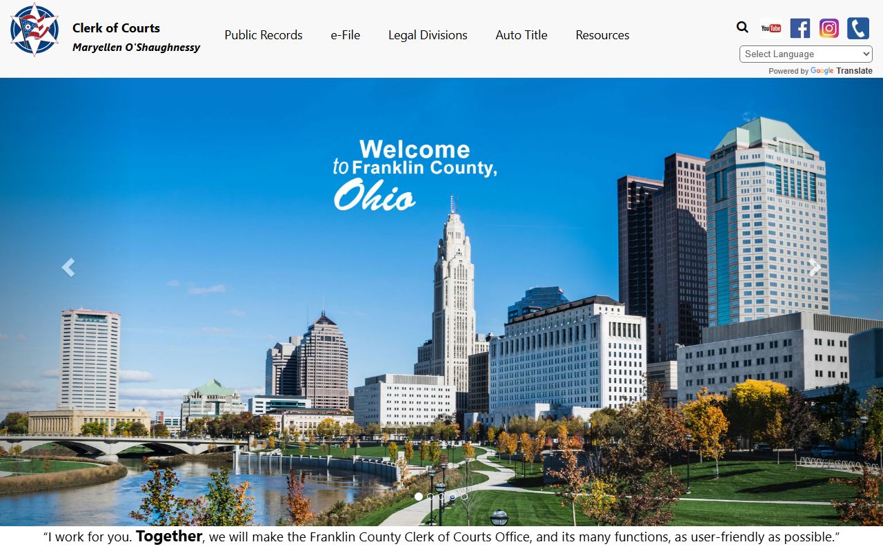 Franklin County Clerk of Courts felony records search