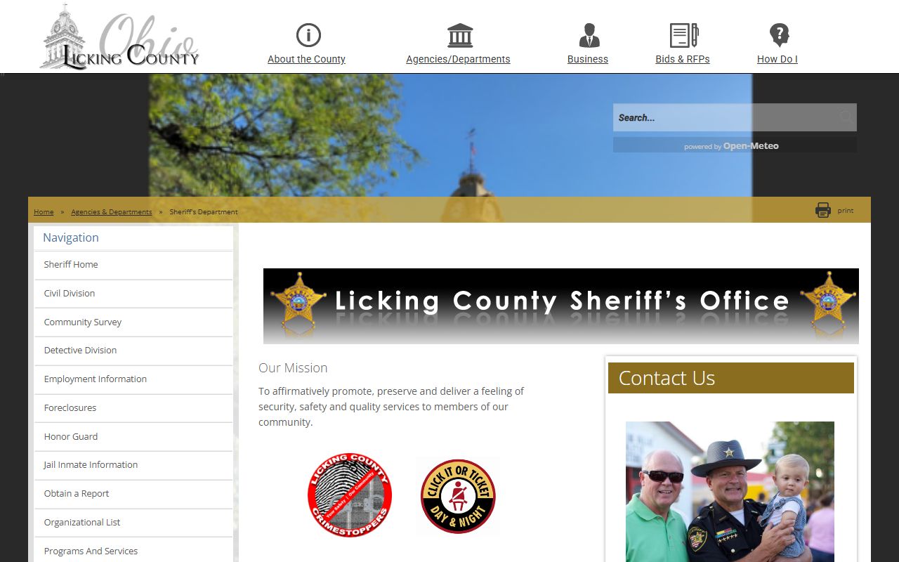 Licking County Sheriff's Office for felony arrest records