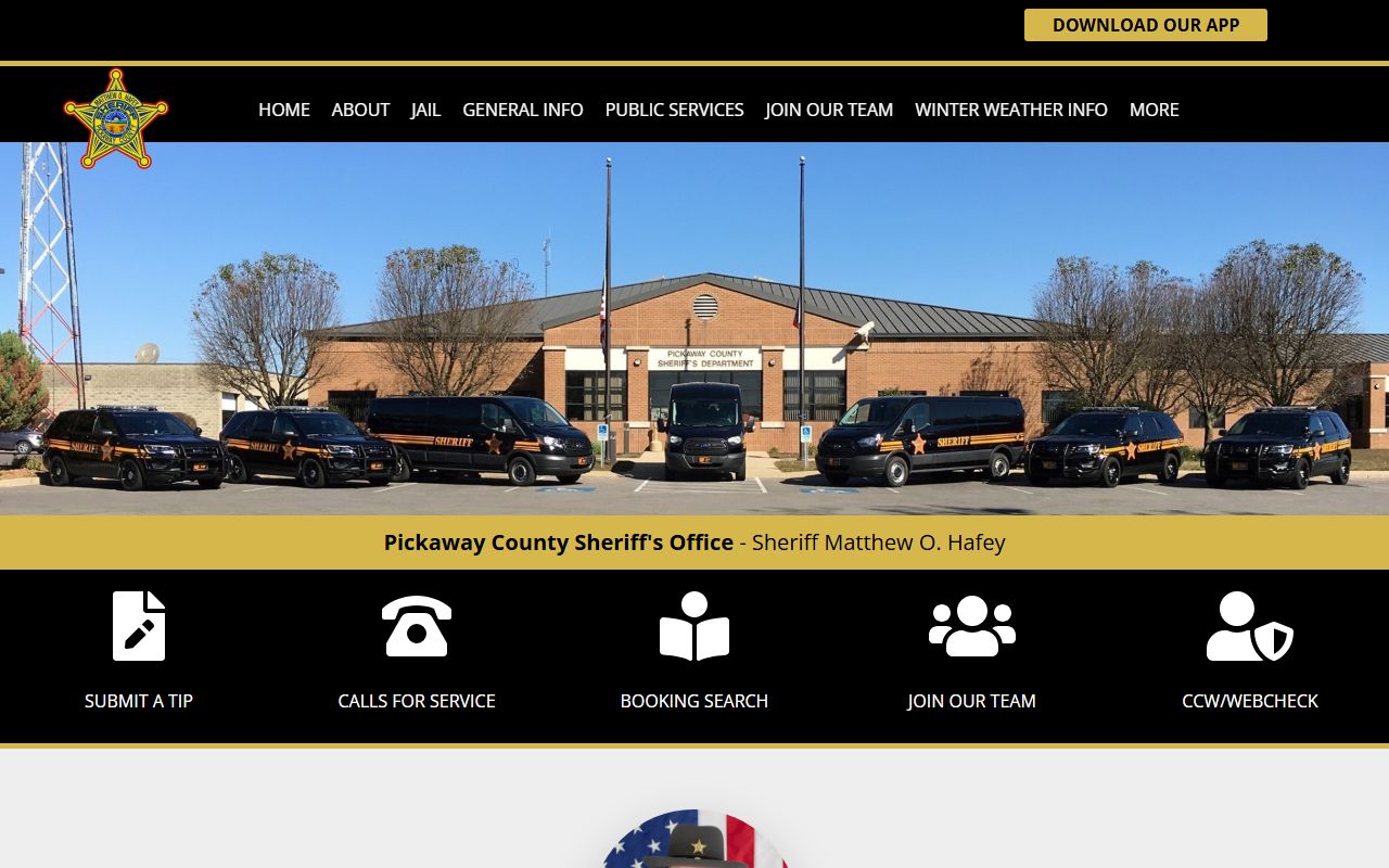 Pickaway County Sheriff's Office for felony records