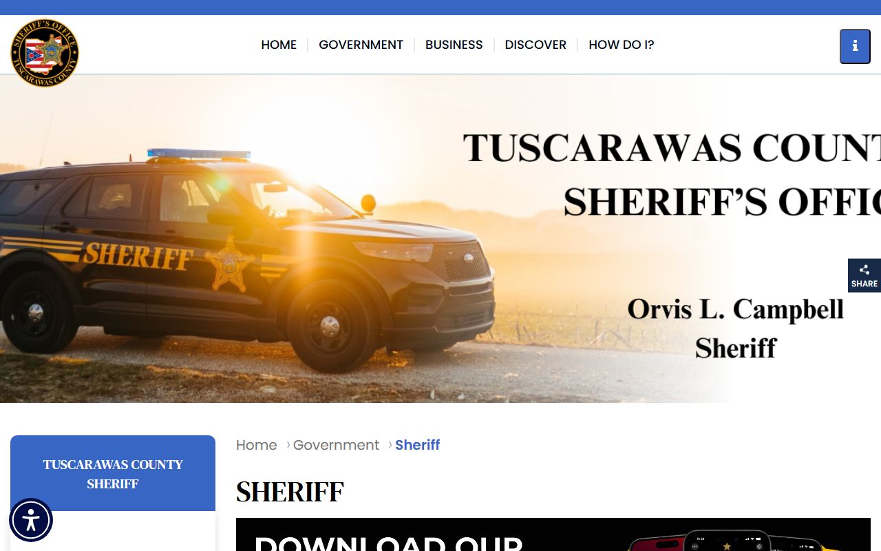 Tuscarawas County Sheriff's Office for felony records