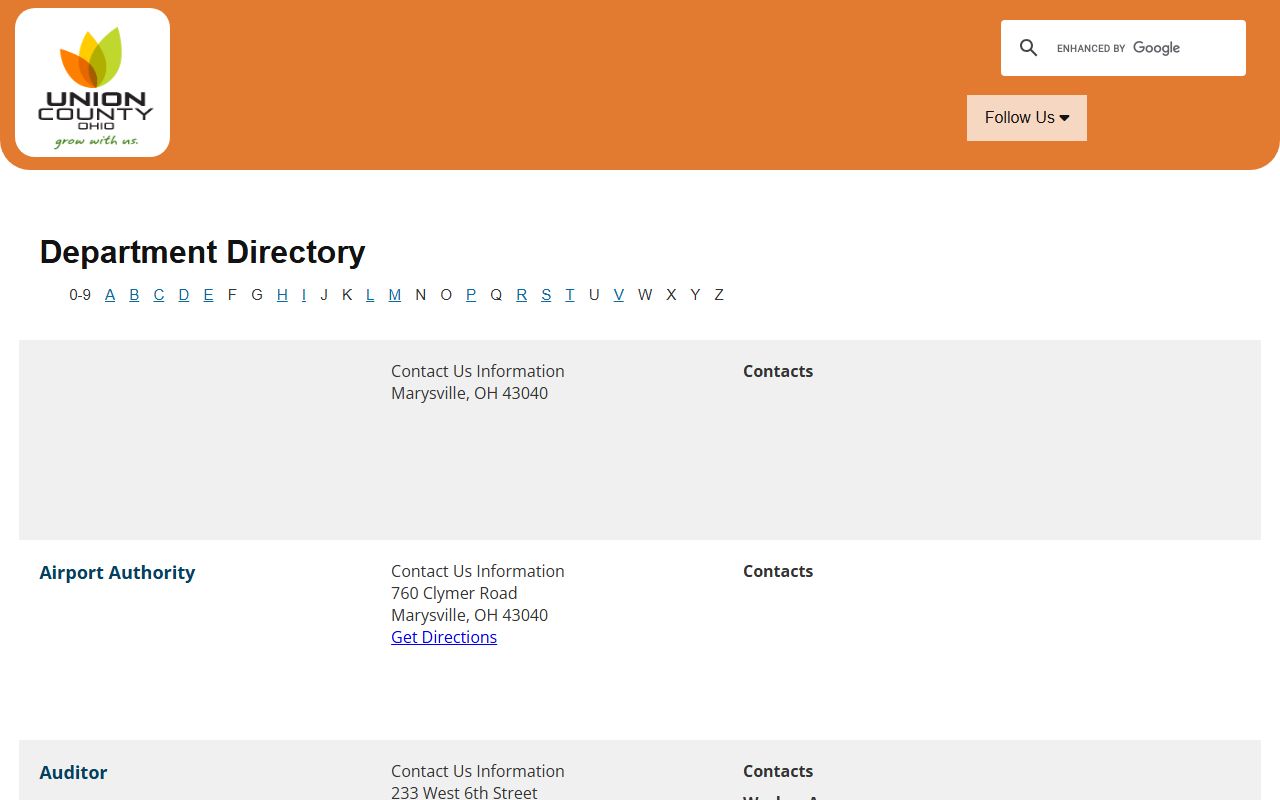 Union County Clerk of Courts office for felony records