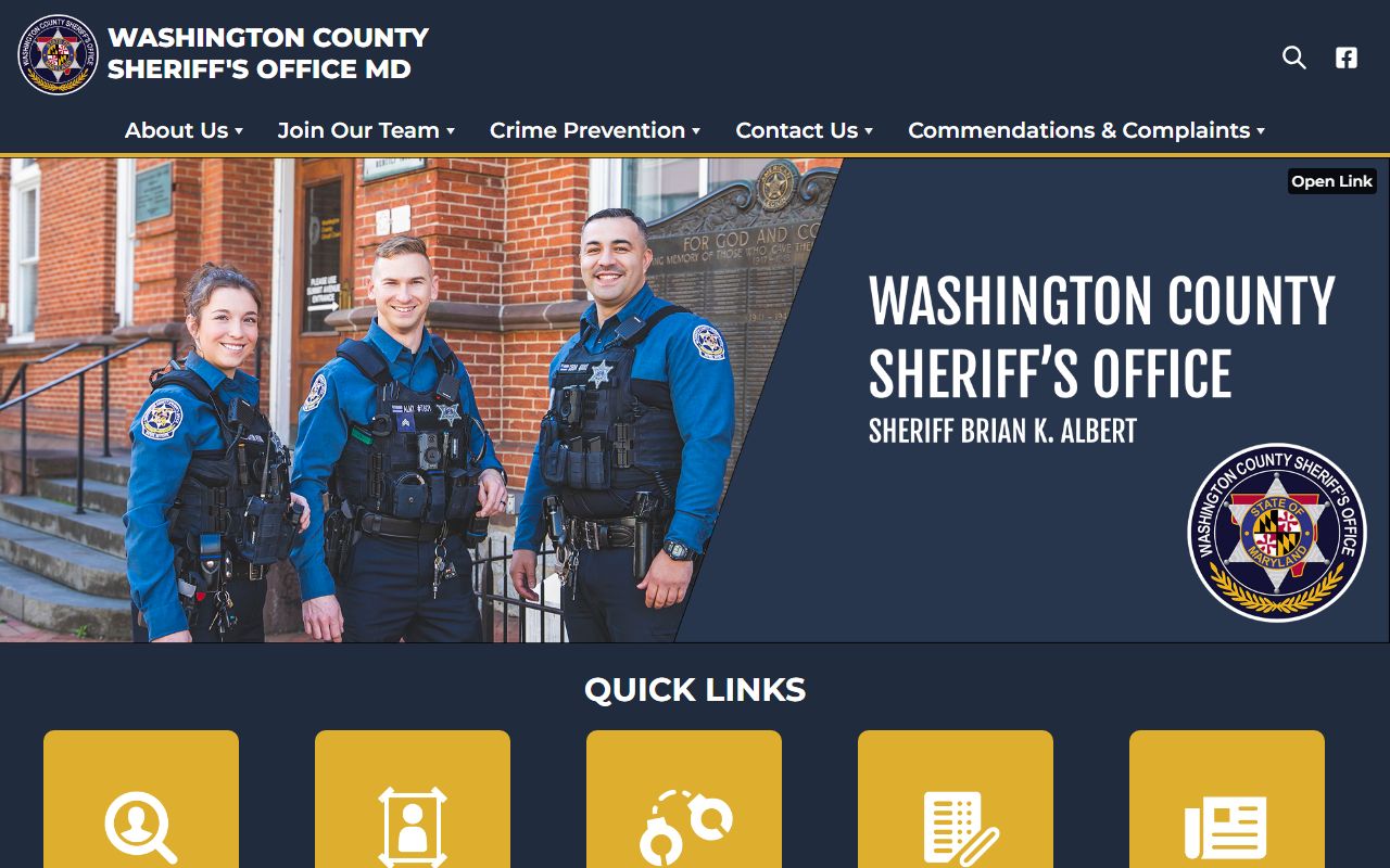Washington County Sheriff's Office for felony arrest records