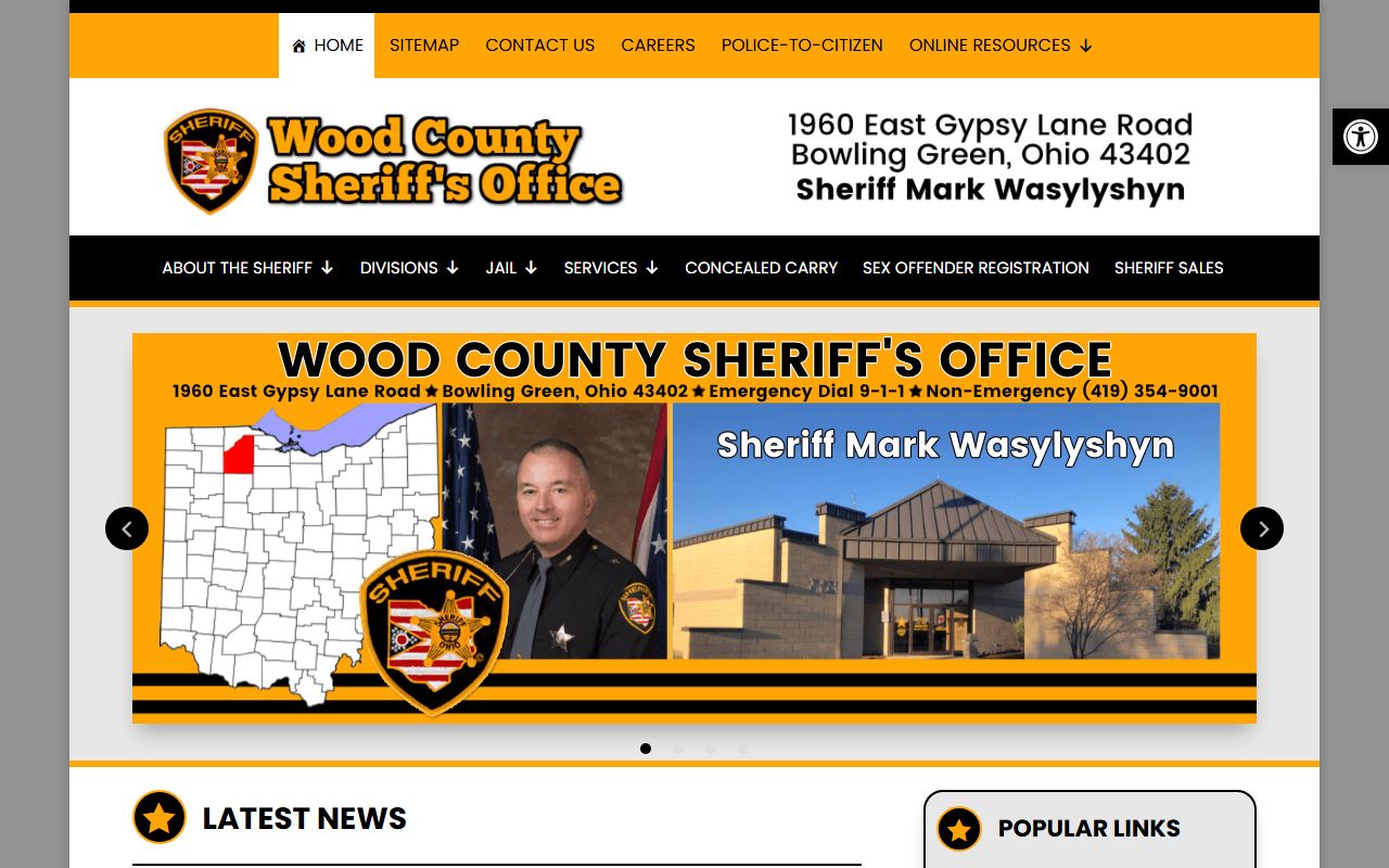 Wood County Sheriff's Office for felony arrest records